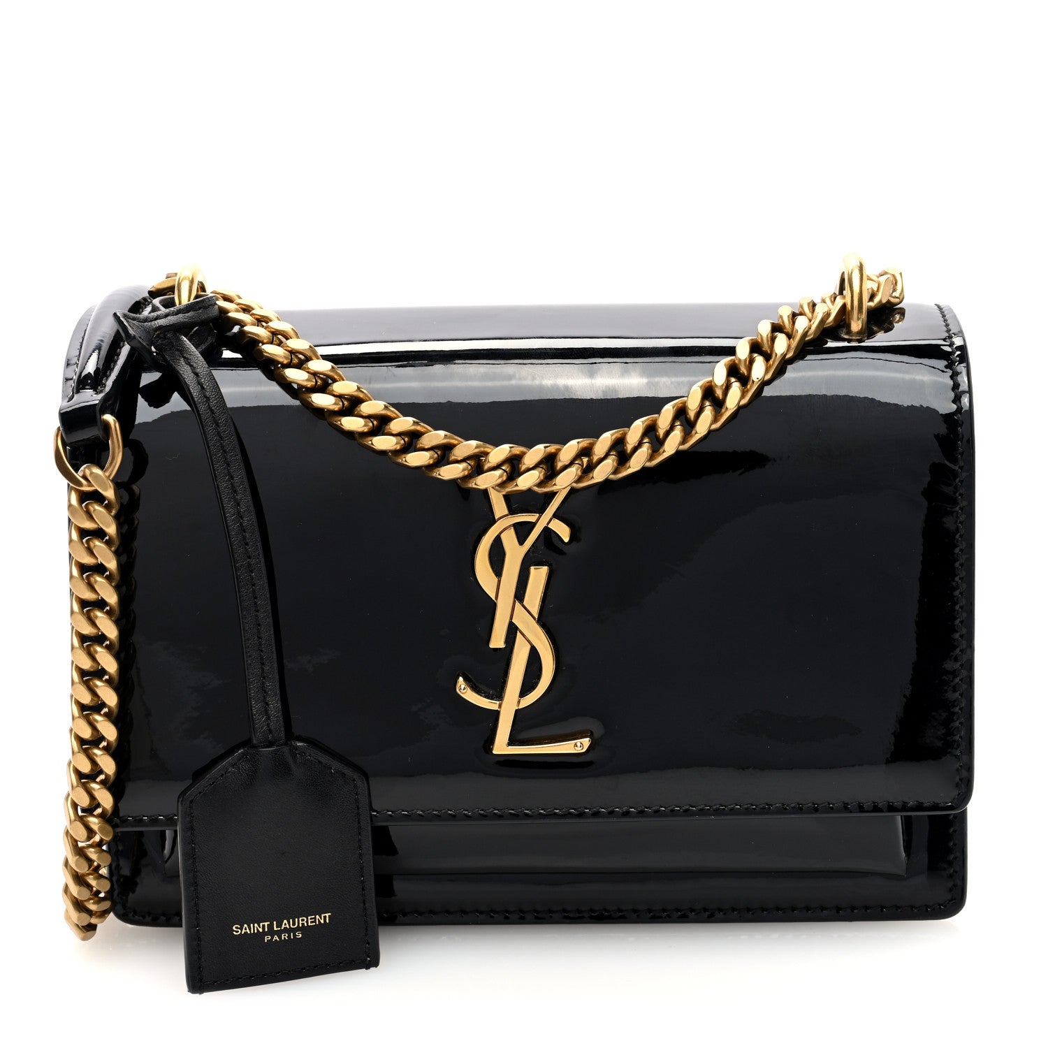 Saint Laurent Patent Small Monogram Sunset Black 1 of 10
