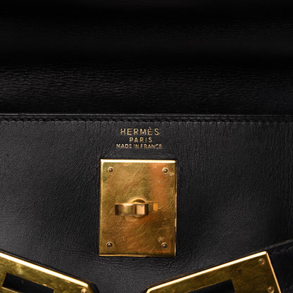 Hermes Box Kelly Retourne 32 Black 8 of 11