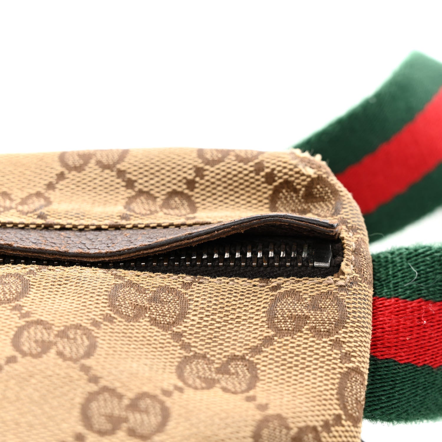 Gucci Monogram Web Belt Bag Dark Brown 12 of 16