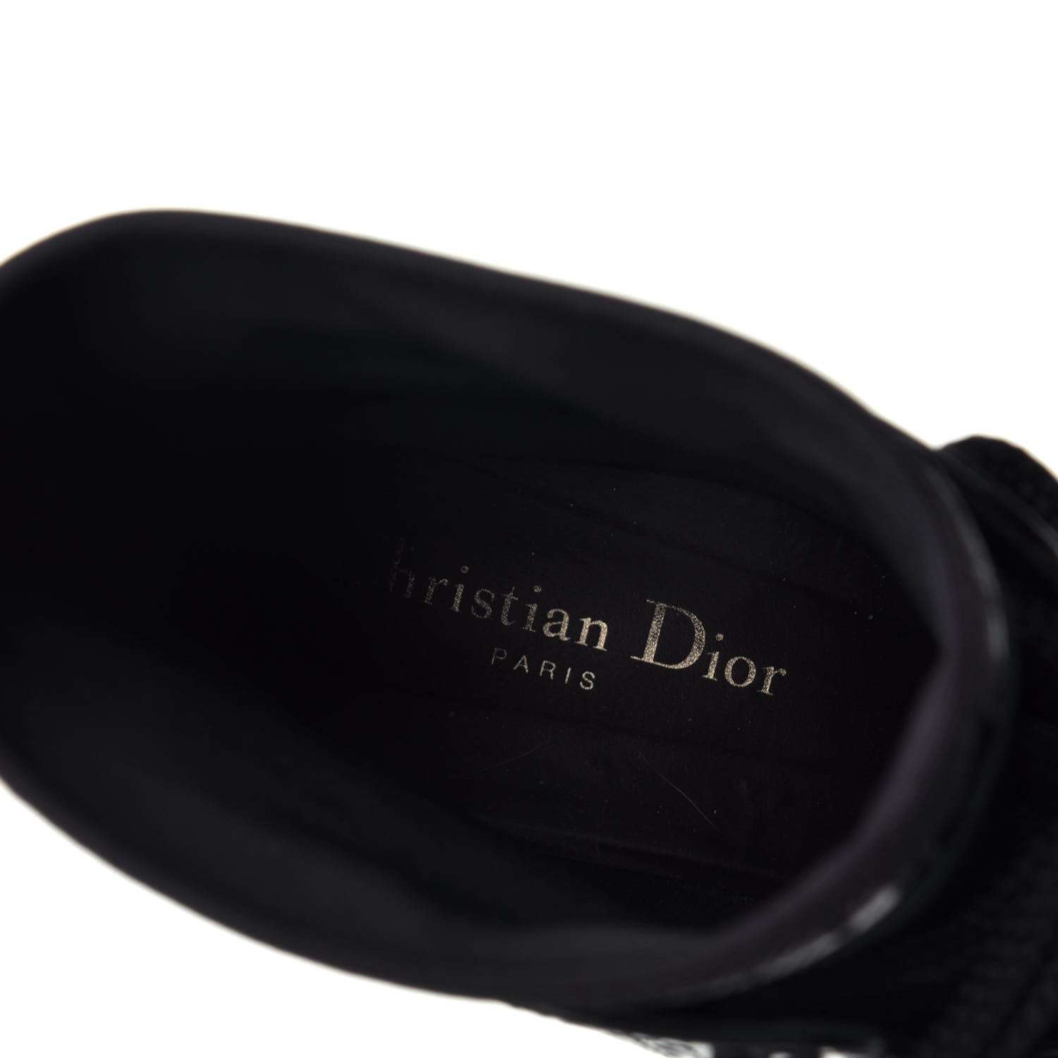 Christian Dior Calfskin Tartan D-Order Low Boot 39 Black White 7 of 7