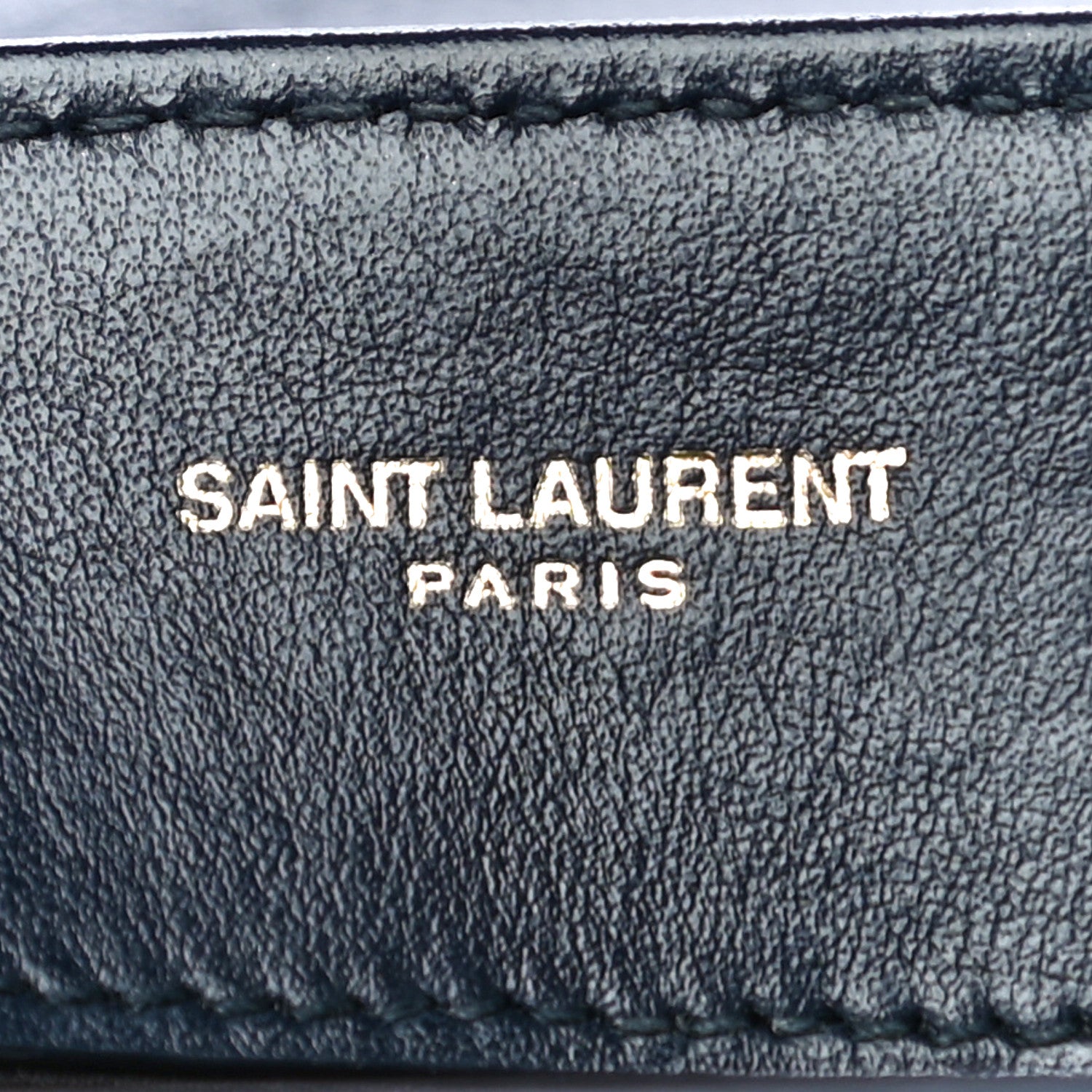 Saint Laurent Calfskin Y Quilted Monogram Small Loulou Chain Satchel Denim Brut 6 of 10