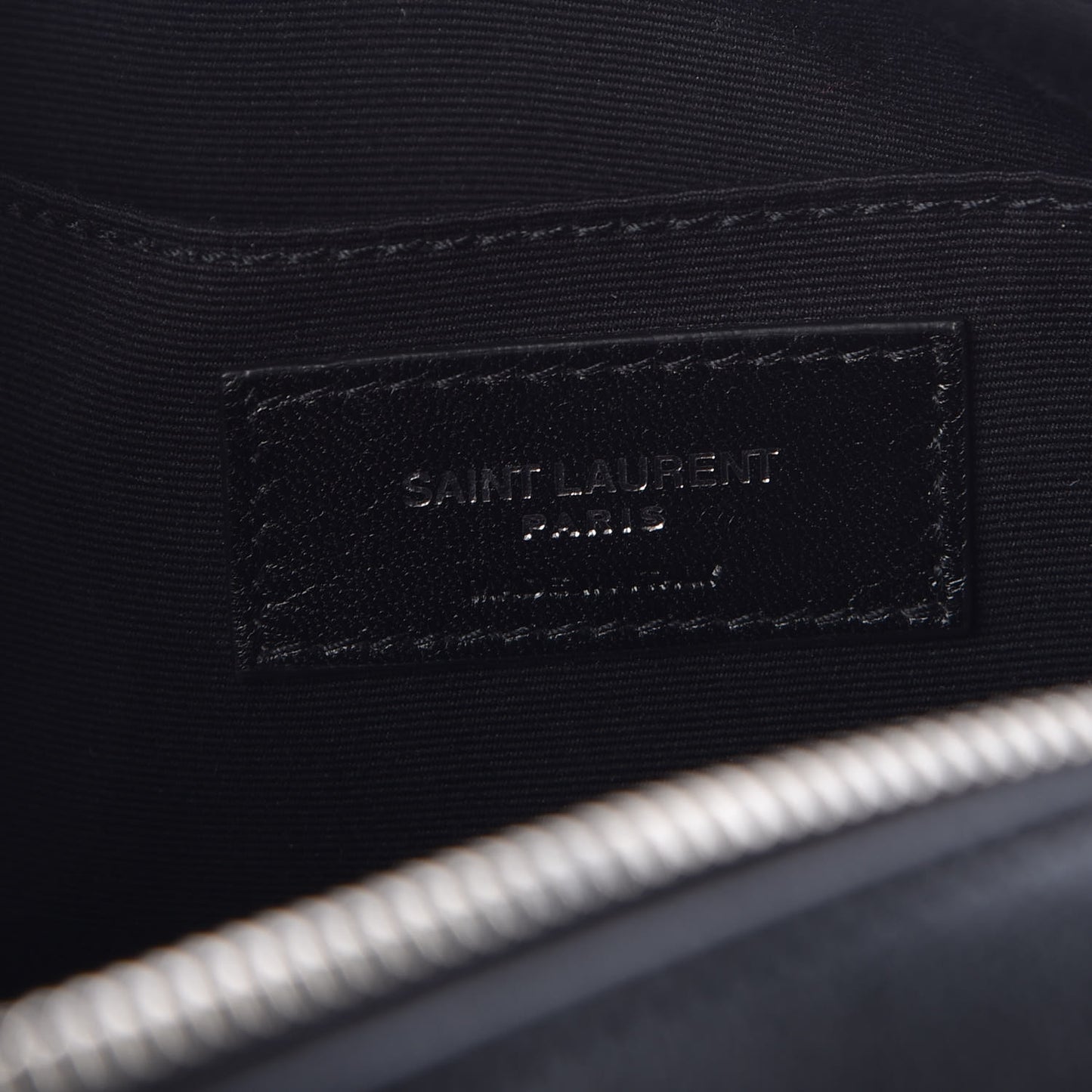 Lambskin Monogram Small Lou Camera Bag Black