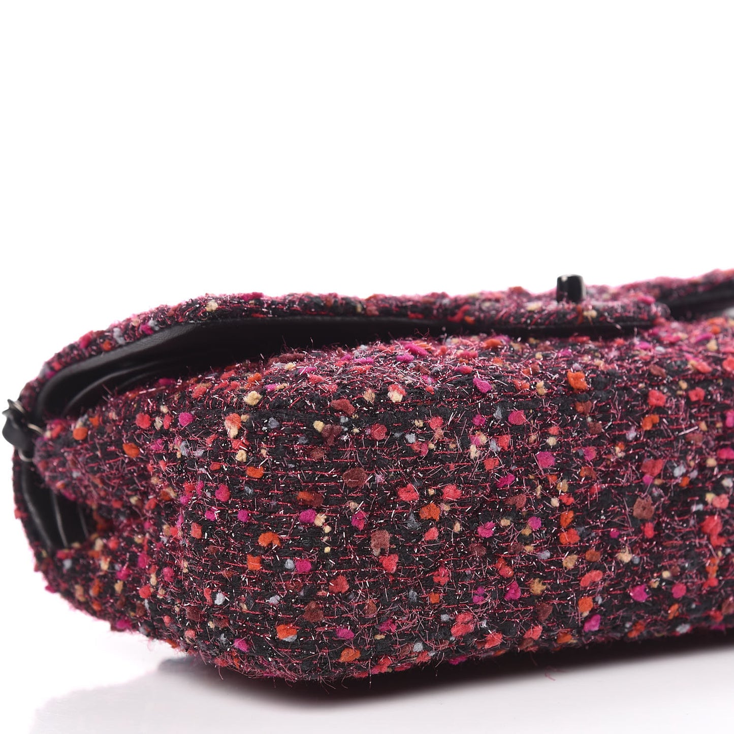 Tweed Quilted Medium Double Flap Multicolor