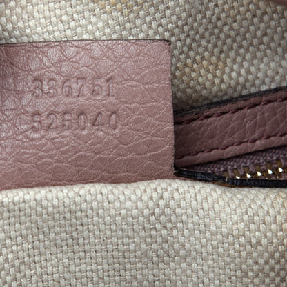 Gucci Pebbled Calfskin Small Soho Shoulder Bag Light Pink 9 of 10