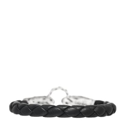 John Hardy Sterling Silver Leather Naga Dragon Legend Bracelet Black 5 of 6