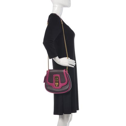 Louis Vuitton Cuir Art Deco Trapeze Prune Cyclamen 2 of 9