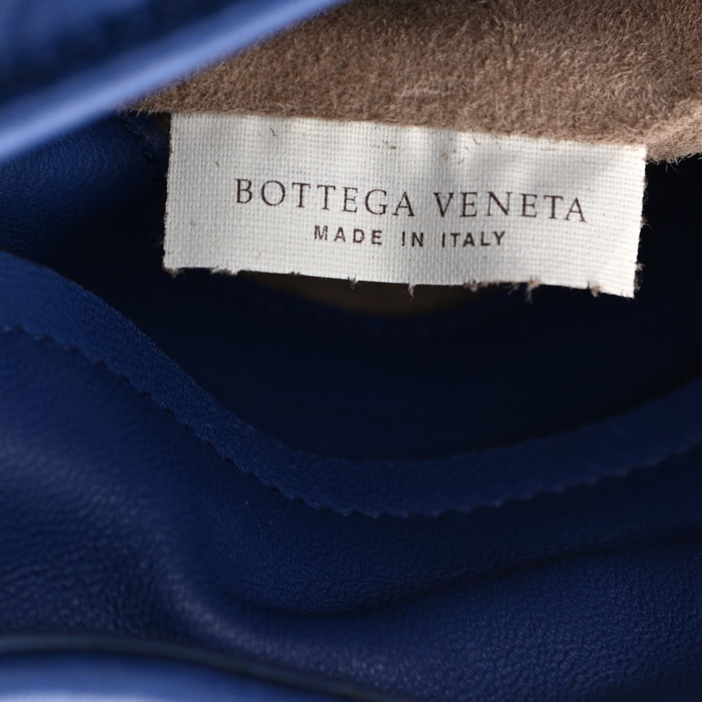 Nappa Intrecciato Parachute Bag Signal Blue