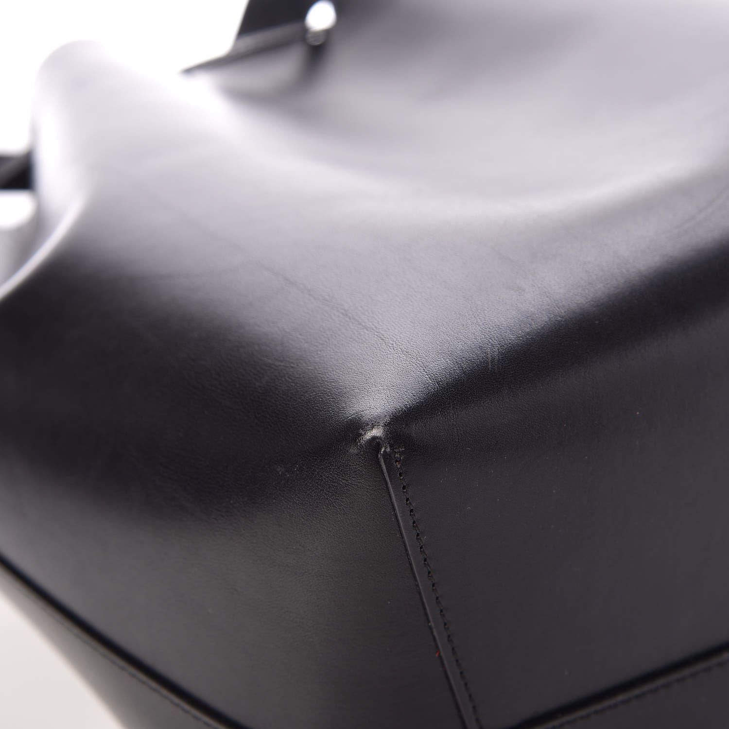 Mansur Gavriel Vegetable Tanned Calfskin Bucket Bag Black Flamma 12 of 12