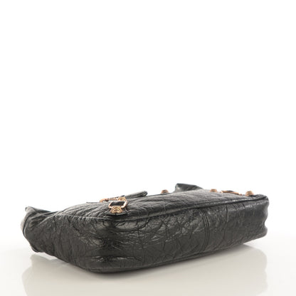 Balenciaga Agneau Giant 12 Rose Gold Hardware Cosmetic Pouch Black 4 of 7