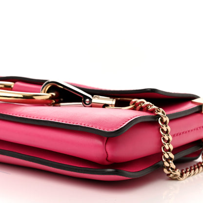 Chloe Suede Calfskin Small Faye Shoulder Bag Fuchsia Rose 11 of 14