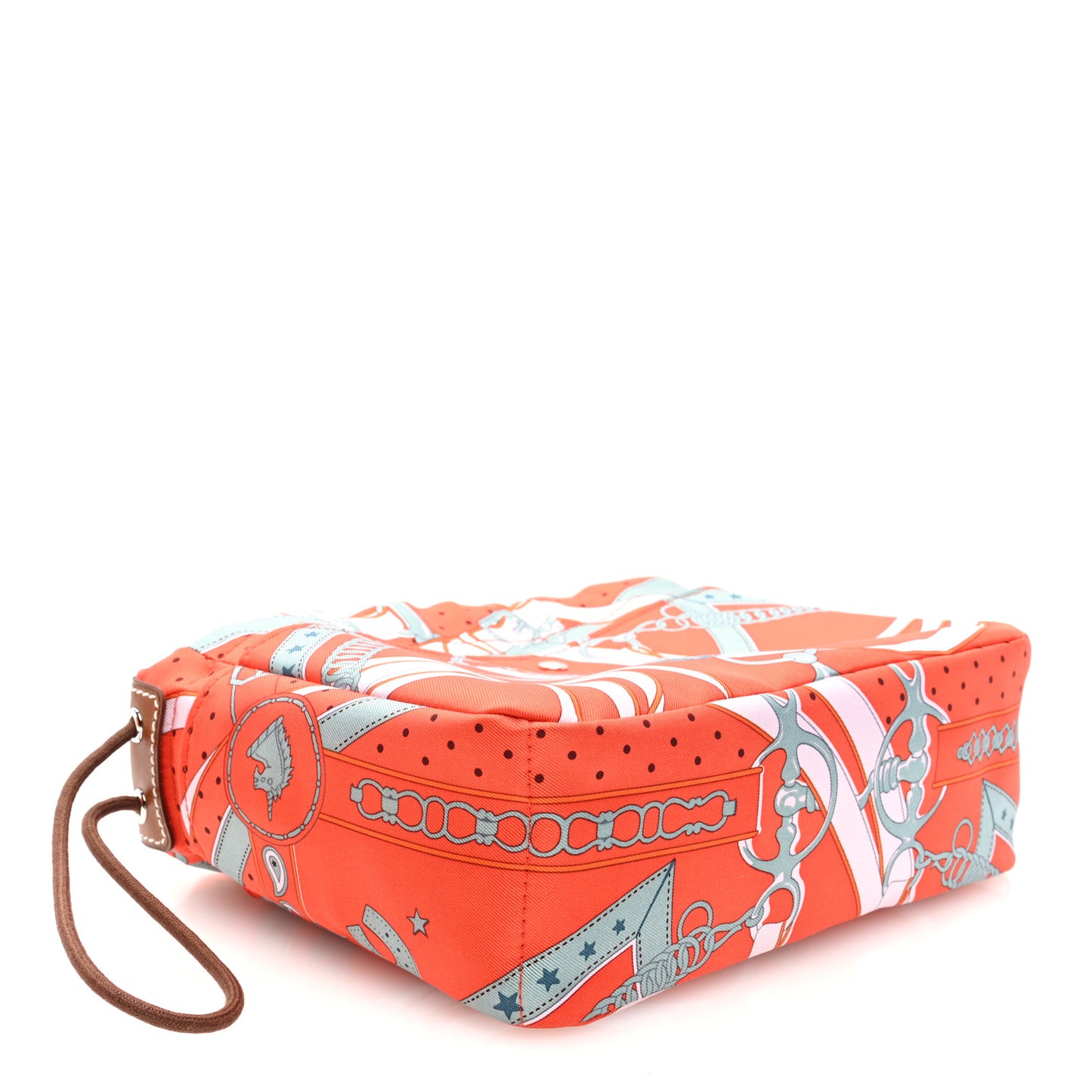 Silk La Promenade du Matin Bandana Fourbi 20 PM Pouch Orange Mecano Turquoise Fauve