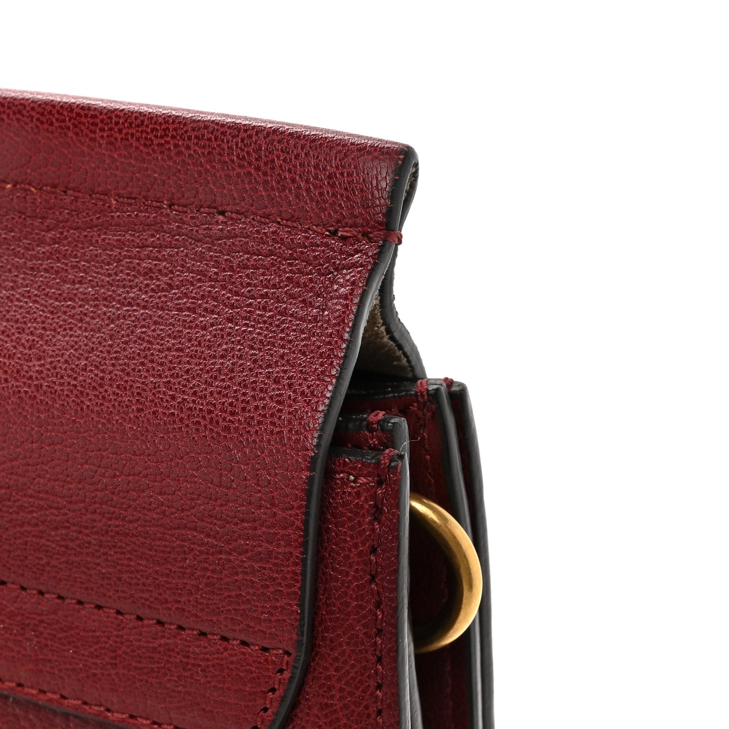 Chloe Calfskin Medium Faye Shoulder Bag Sienna Red 15 of 17