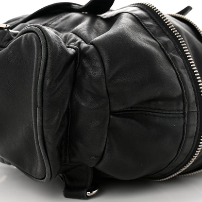 Alexander Wang Lambskin Marti Backpack Bag Washed Black Rhodium Hardware 8 of 13