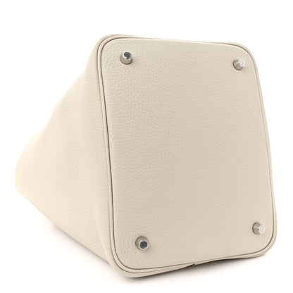 Hermes Taurillon Clemence Picotin Lock 22 MM Beton 4 of 12