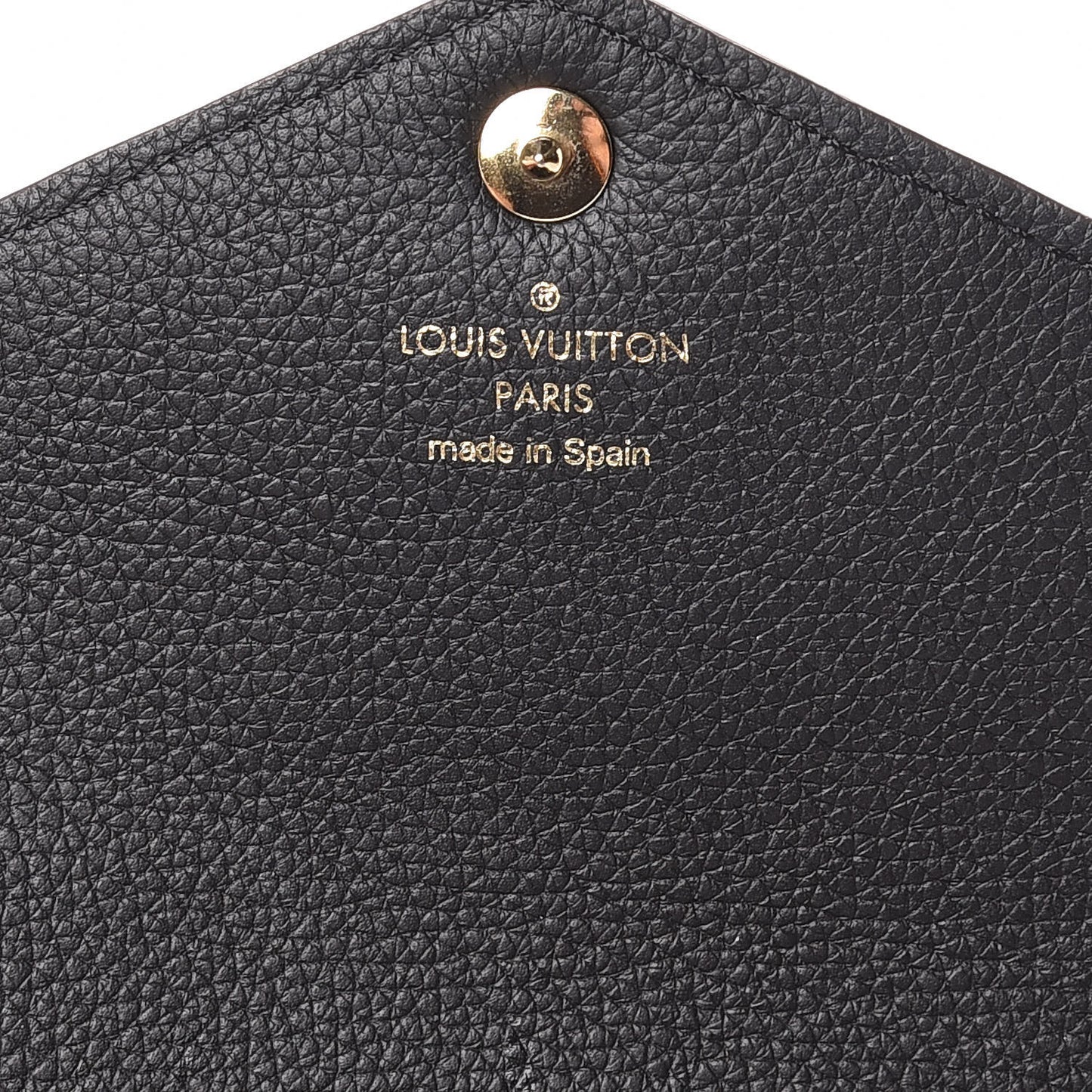 Calfskin Double V Wallet Black
