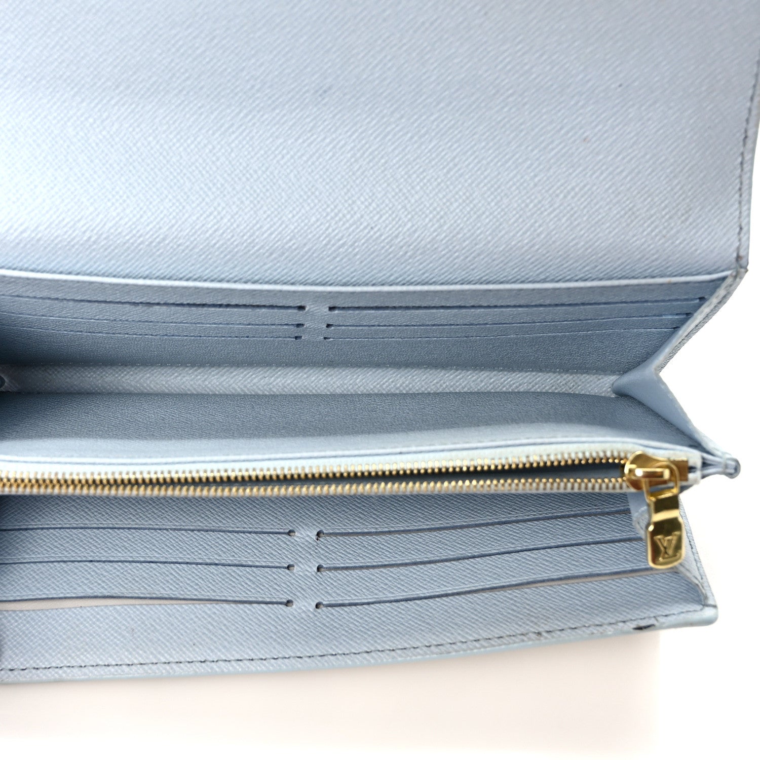 Louis Vuitton Damier Azur Sarah Wallet NM Bleu Olympe 5 of 6