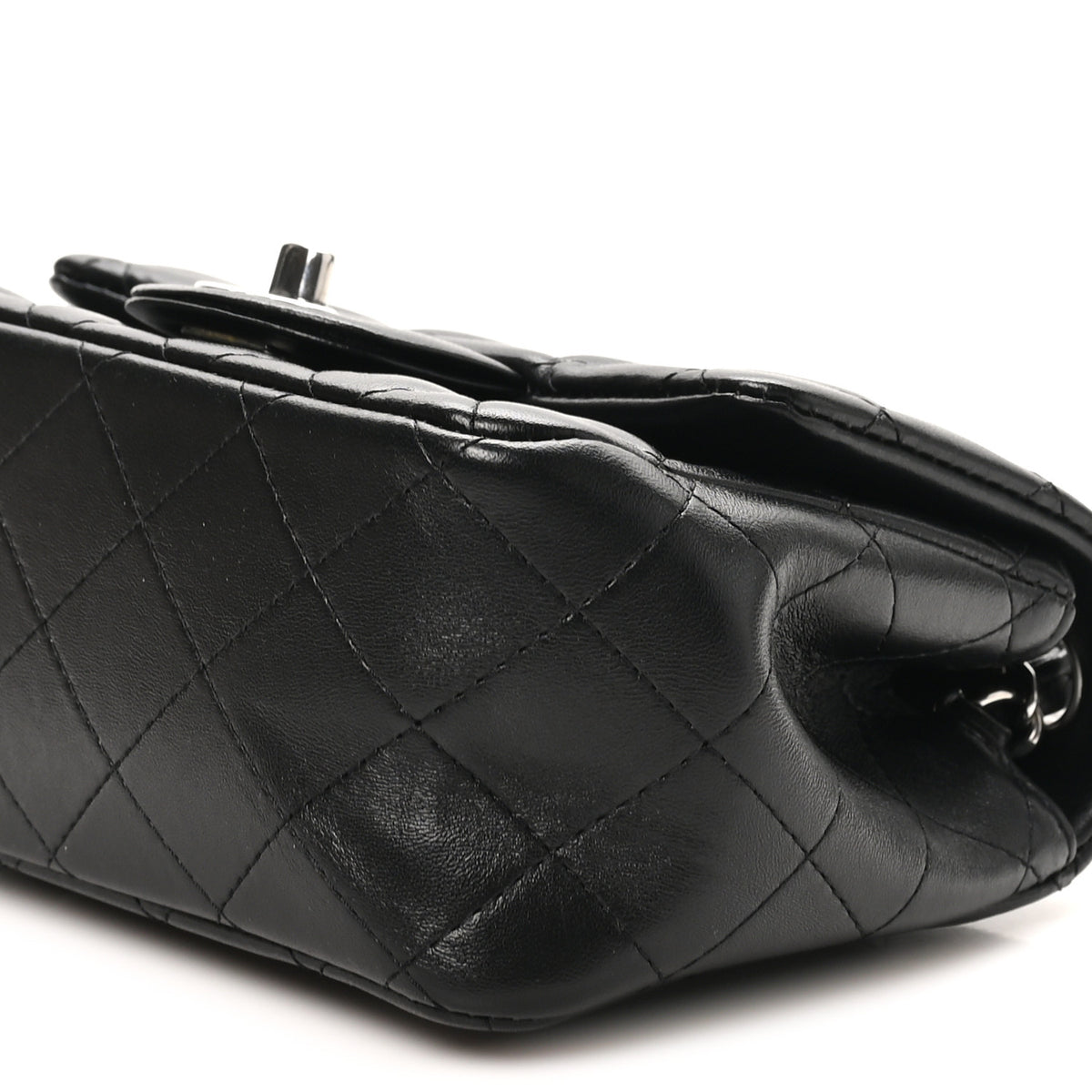 Chanel Lambskin Quilted Mini Square Flap Black 10 of 10