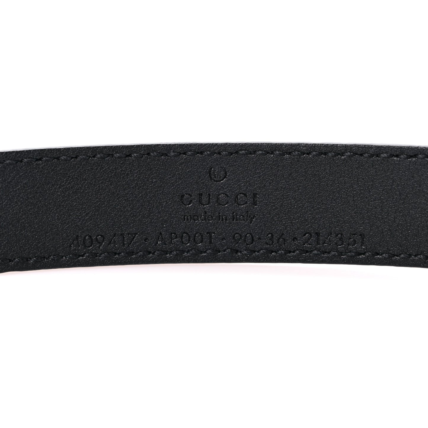 Calfskin Double G 20mm Belt 90 36 Black