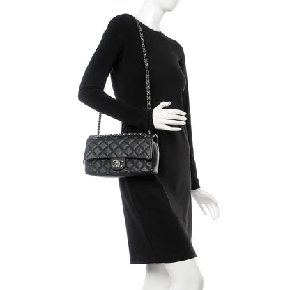 Chanel Caviar Quilted Medium Easy Flap Black 2 of 7