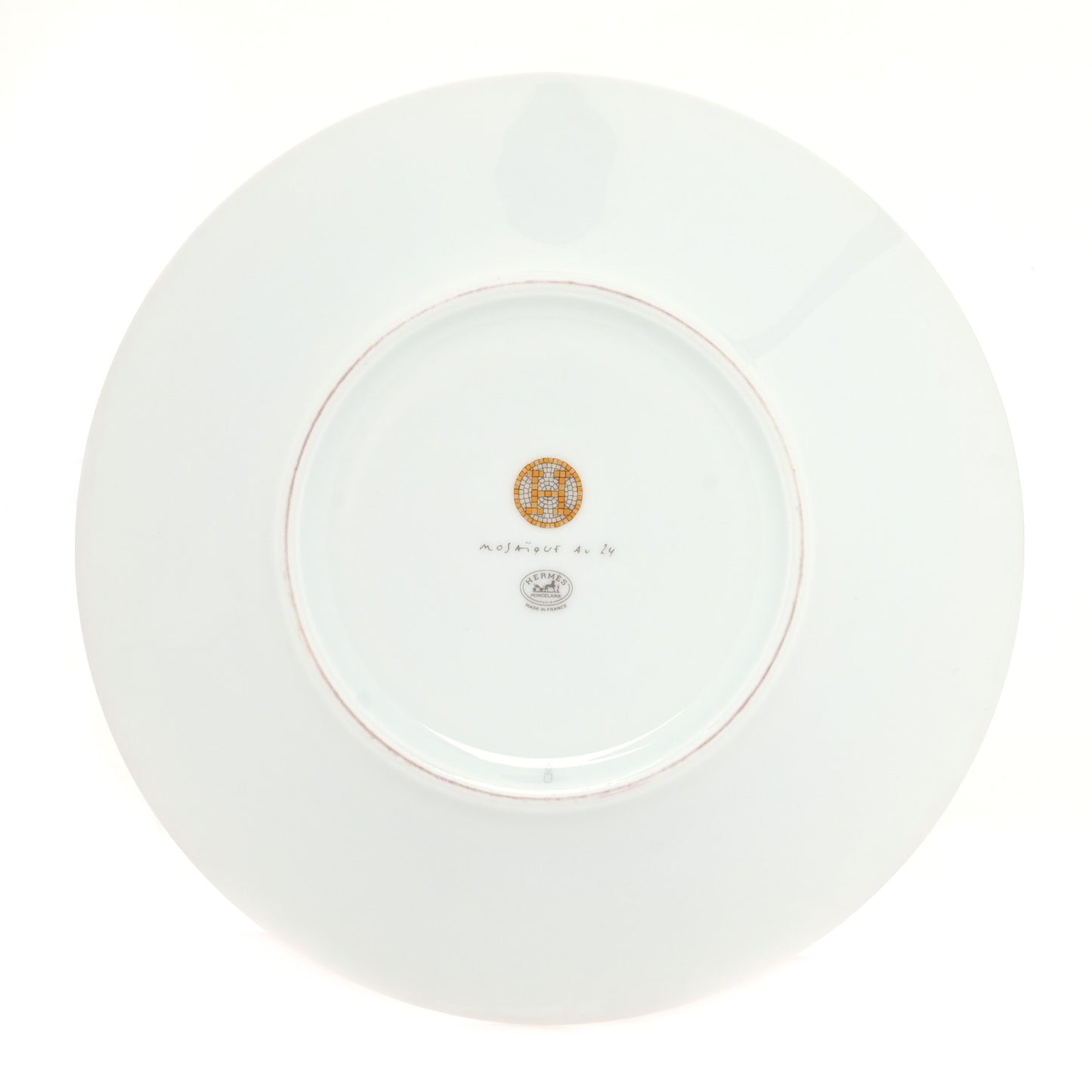 Porcelain Mosaique Au 24 Gold Breakfast Cup and Saucer
