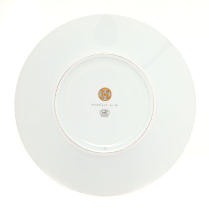 Hermes Porcelain Mosaique Au 24 Gold Breakfast Cup and Saucer 9 of 11