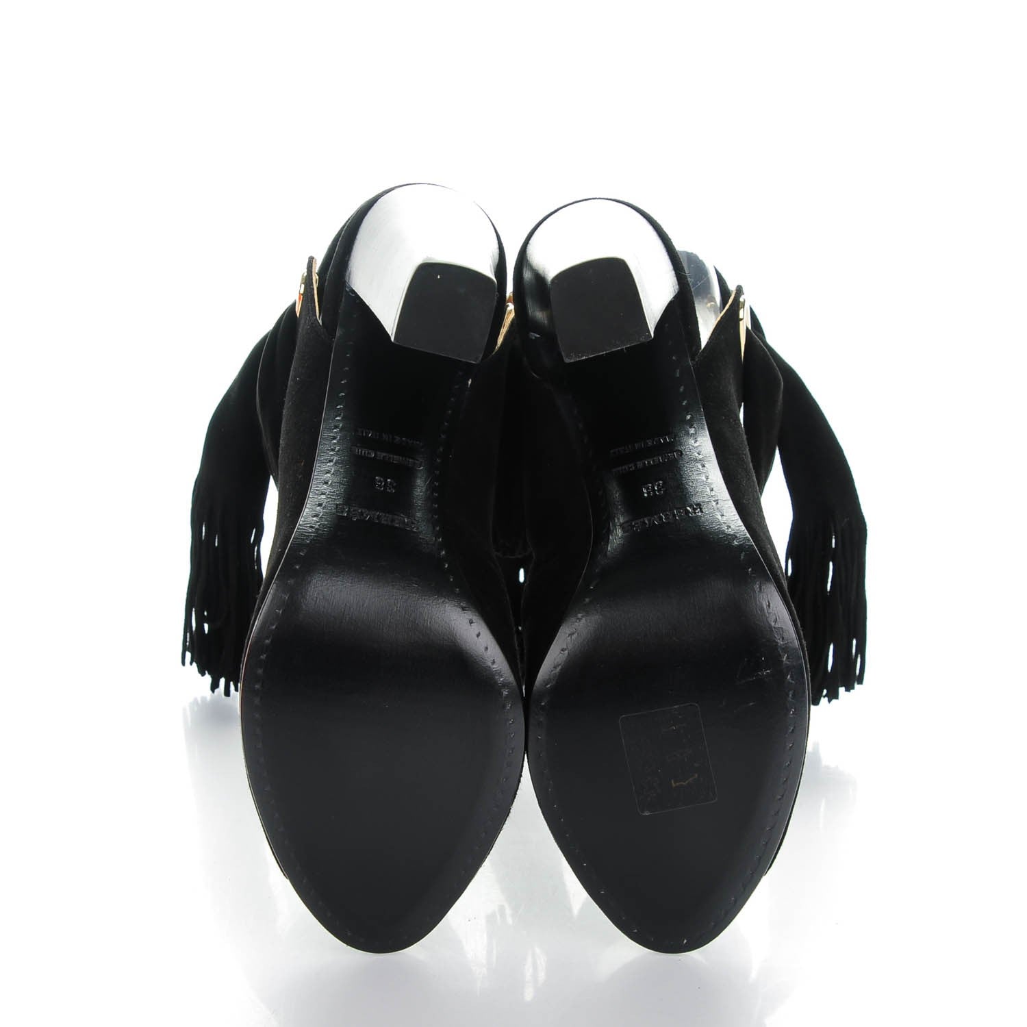 Hermes Suede Niagara Pumps 38 Black 5 of 7