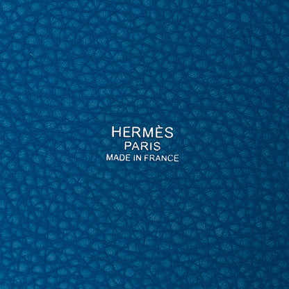 Hermes Taurillon Clemence Picotin Lock 18 PM Bleu Zanzibar 6 of 11