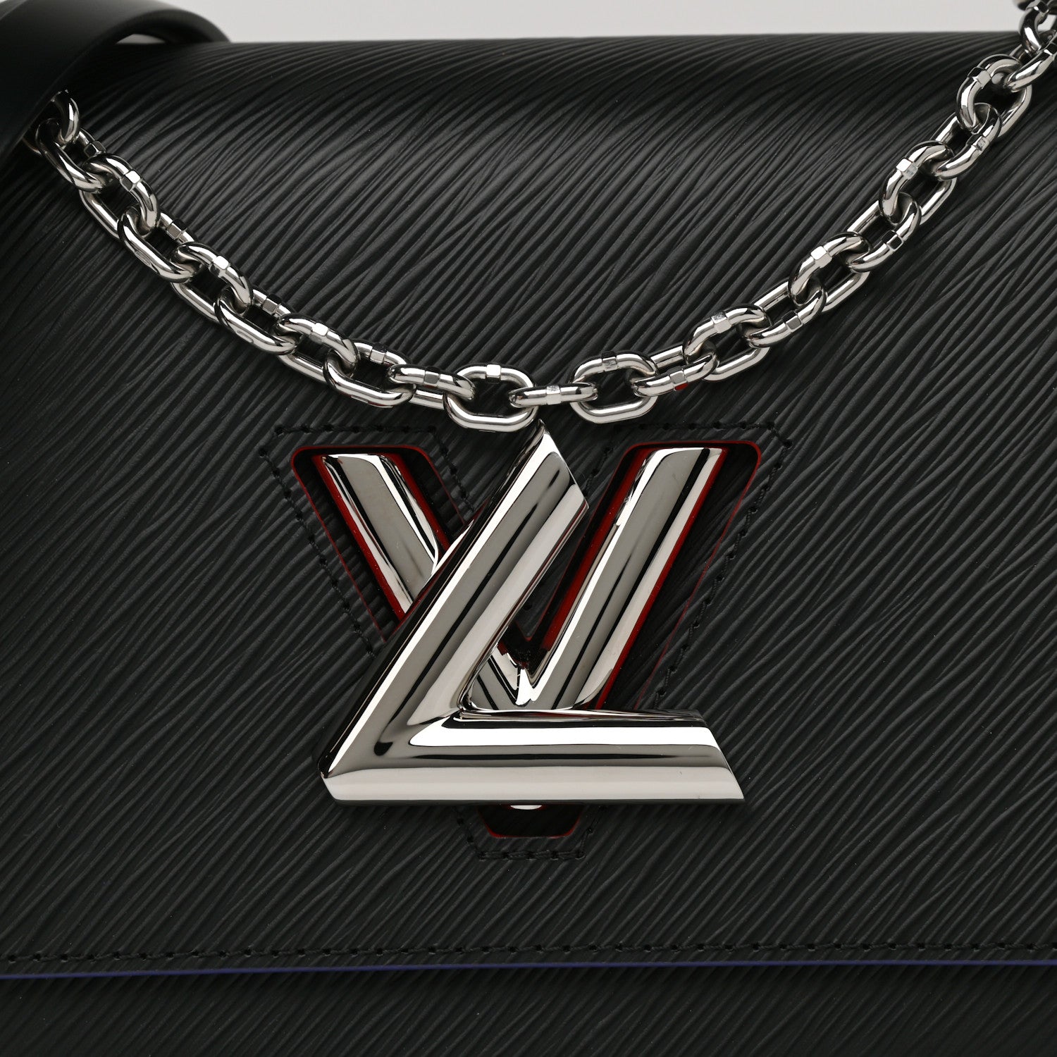 Louis Vuitton Epi Twist Shoulder Bag MM Black Orange 8 of 11