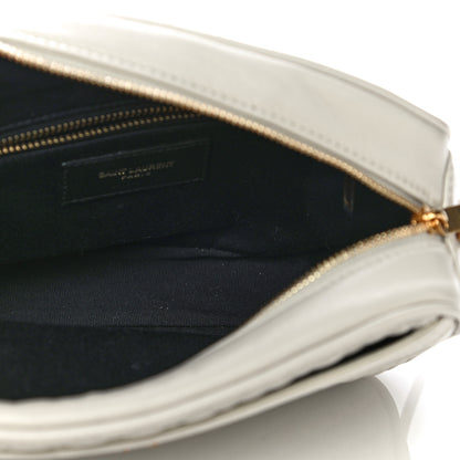 Saint Laurent Lambskin Quilted Victoire Camera Bag Blanc Vintage 5 of 11