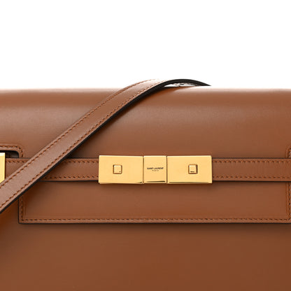 Saint Laurent Smooth Calfskin Small Manhattan Shoulder Bag Cognac 7 of 10