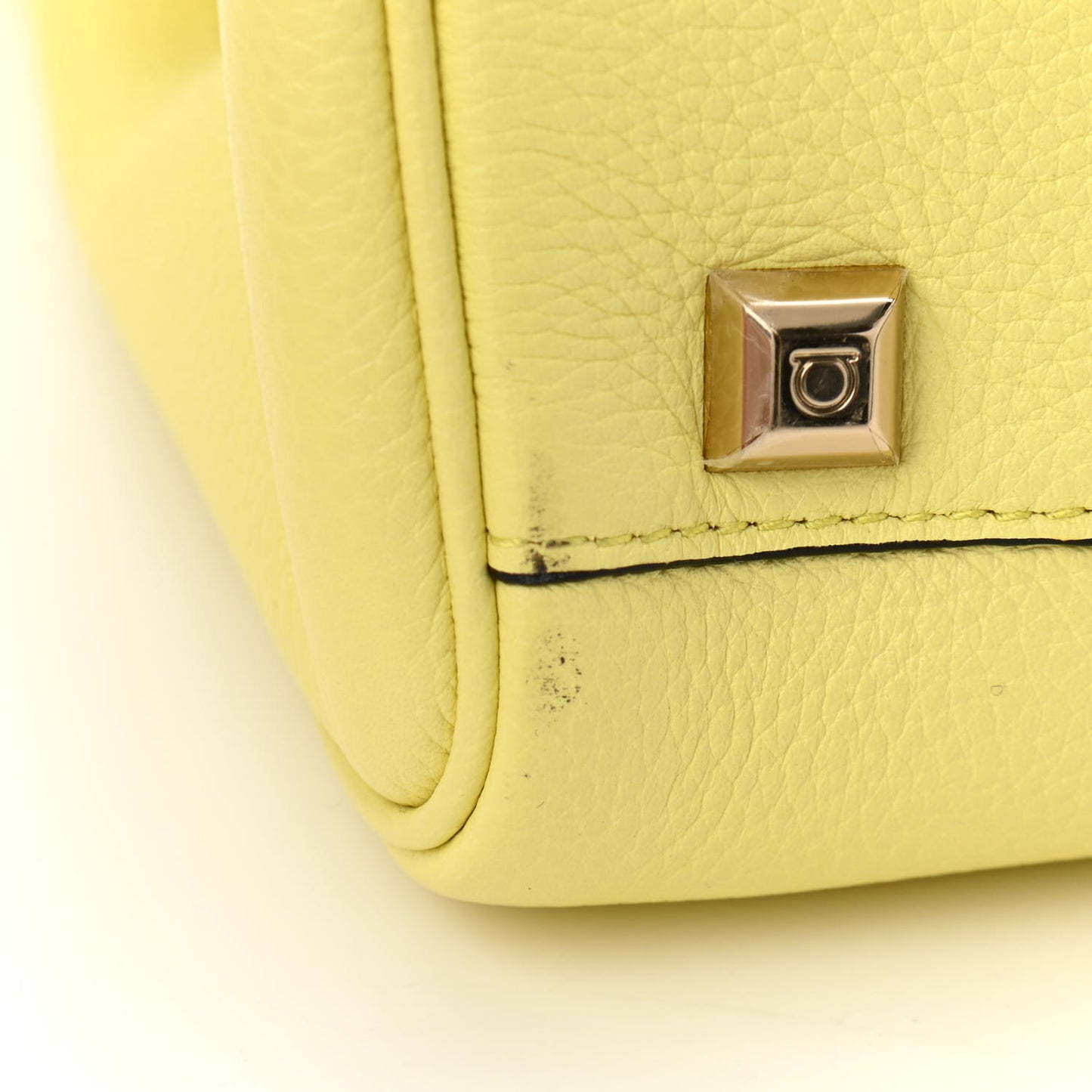 Calfskin The Studio Bag Yellow