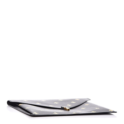 Gucci Grained Calfskin Bee Star Portfolio Black 4 of 7