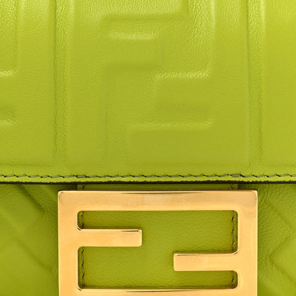 Fendi Nappa FF 1974 Embossed Mini Baguette Wasabi 8 of 12