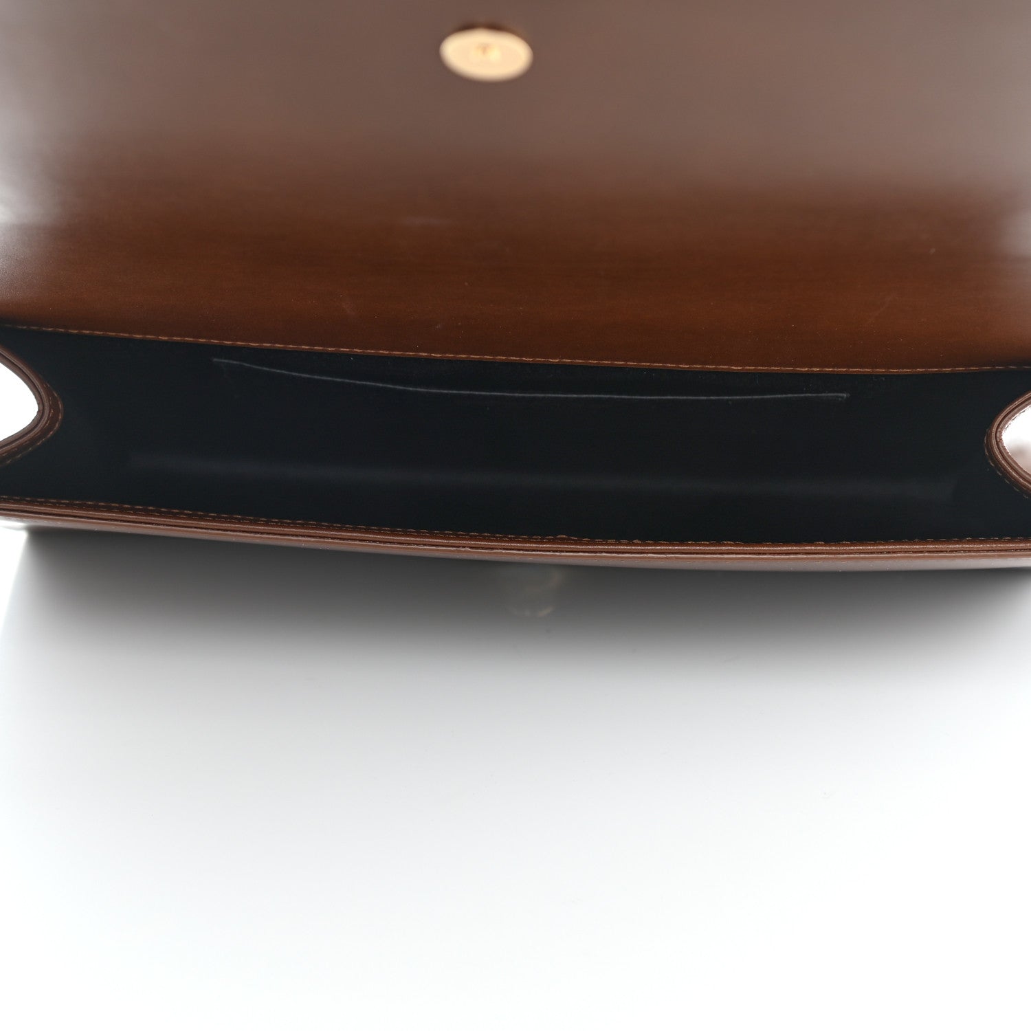 Saint Laurent Calfskin Monogram Large Belle De Jour Clutch Brown 4 of 7
