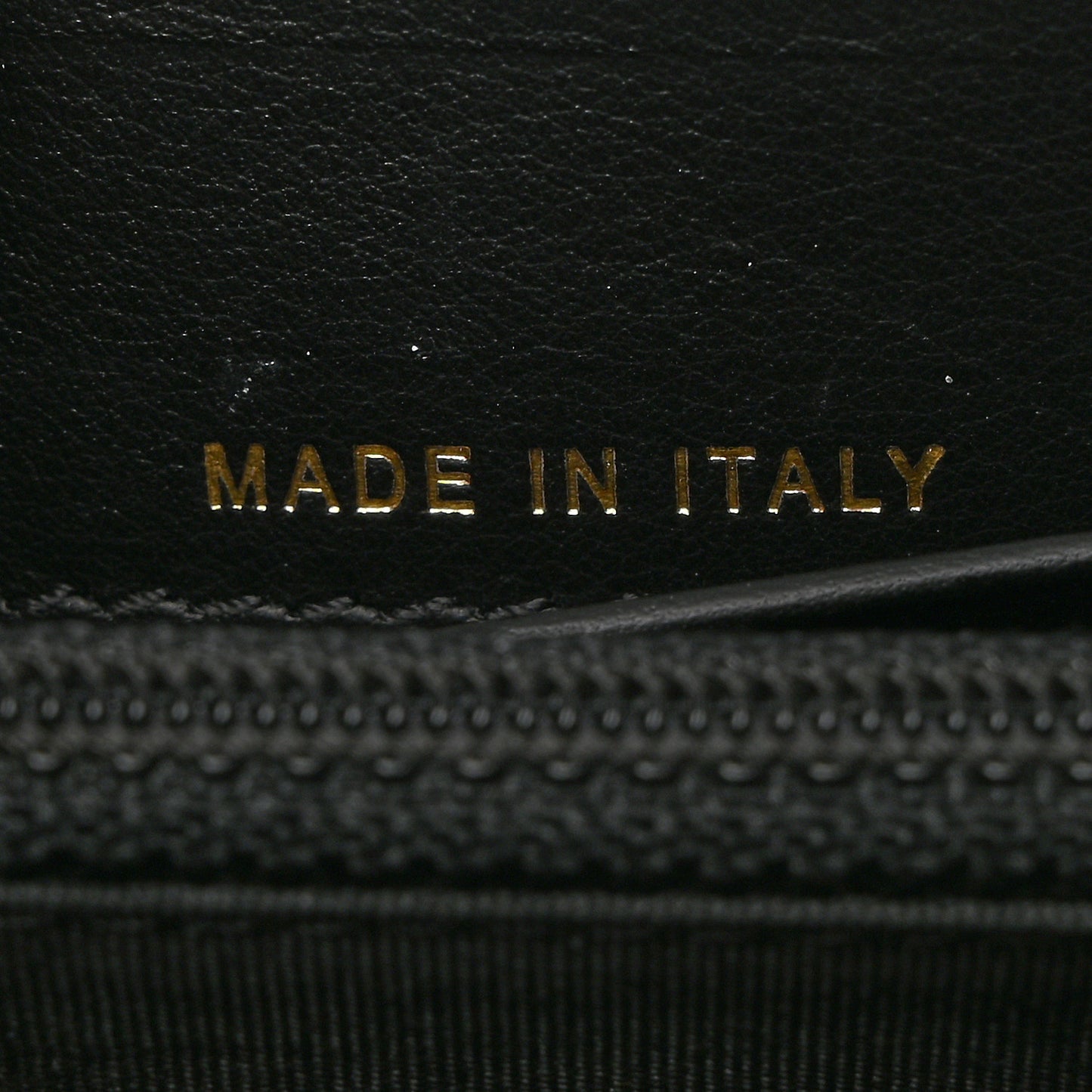 Caviar Quilted In & Out Zip Around Wallet Black