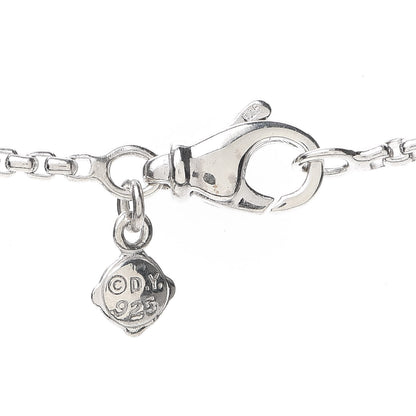 David Yurman Sterling Silver Diamond Crossover Station Necklace 5 of 5