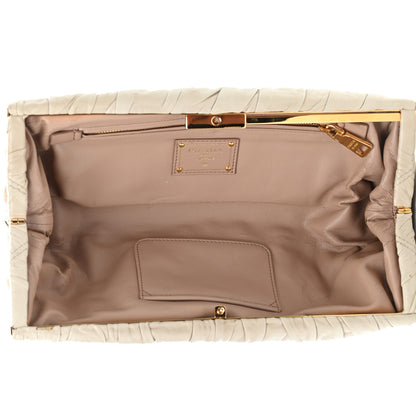 Prada Nappa Gaufre Clutch Cera 5 of 15