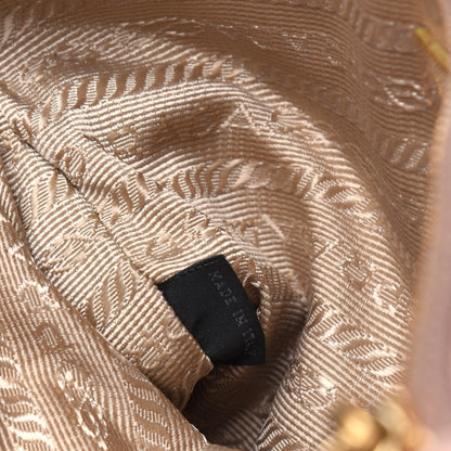 Prada Nappa Gaufre Ruched Pouch Cammeo 7 of 12