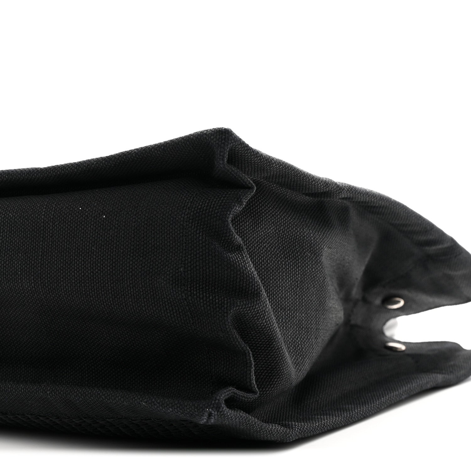 Saint Laurent Raffia Linen Calfskin Rive Gauche Tote Black 10 of 10