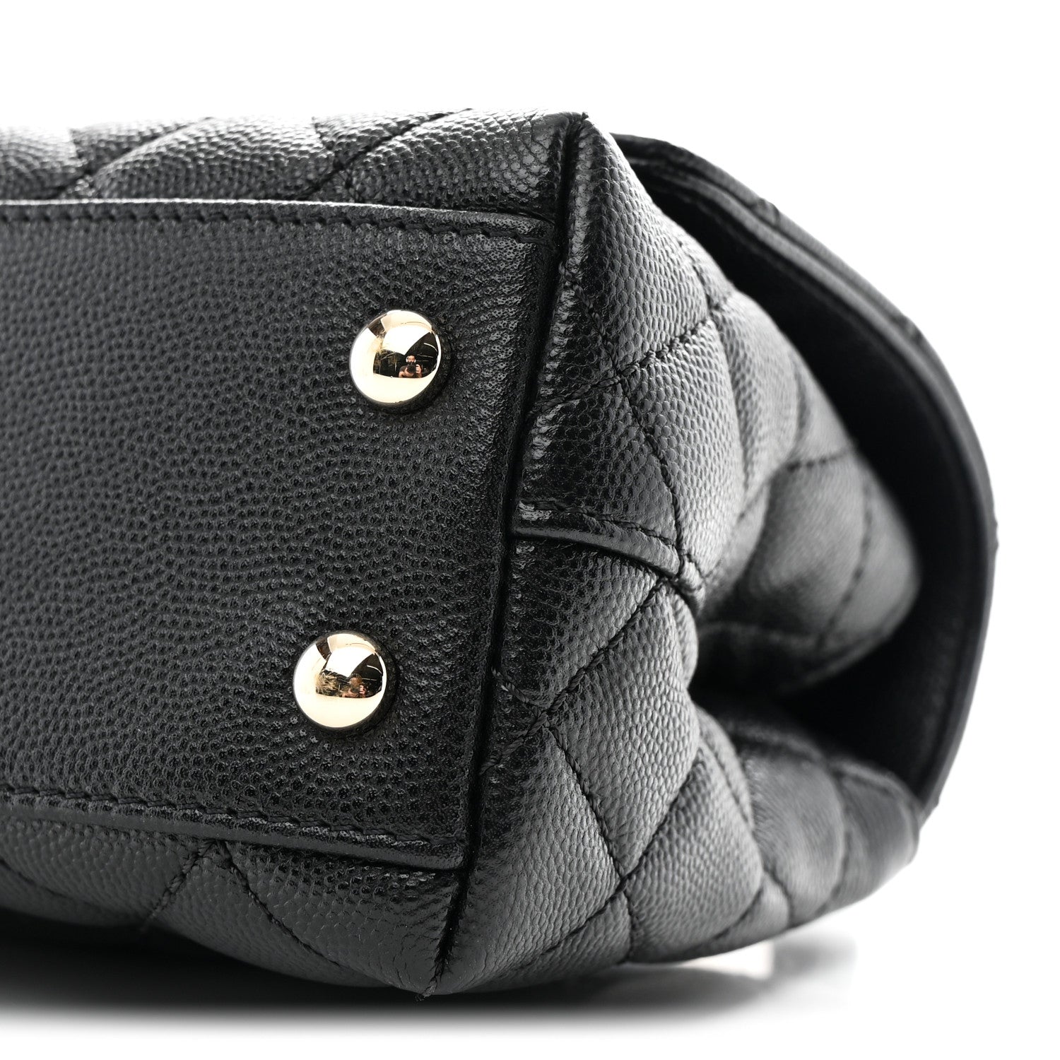 Chanel Caviar Quilted Extra Mini Coco Handle Flap Black 10 of 10