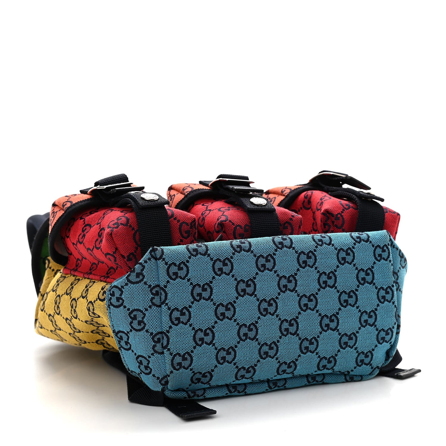 Gucci Monogram Multicolor Retro Interlocking G Utility Pocket Backpack Multicolor 4 of 10