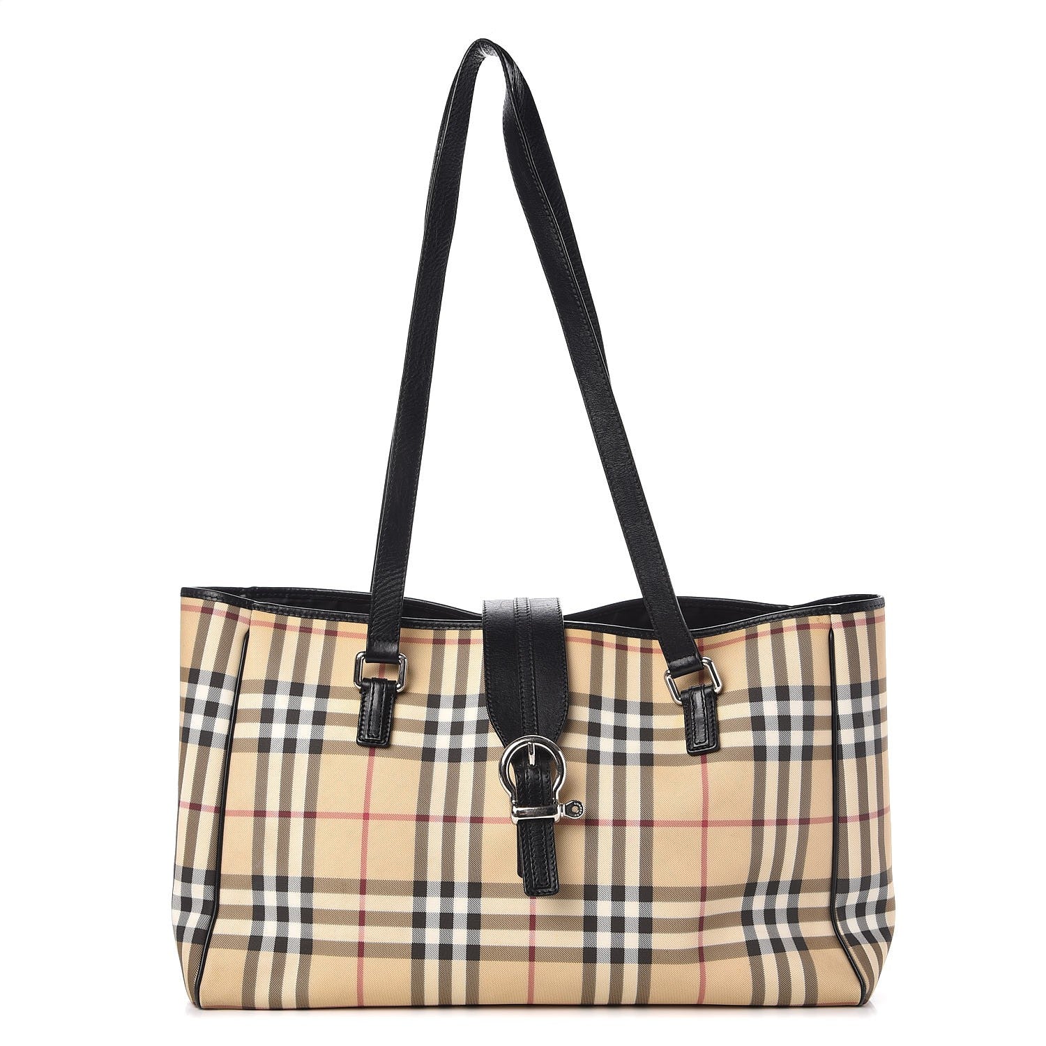 Burberry House Check Buckle Tote Black 1 of 12