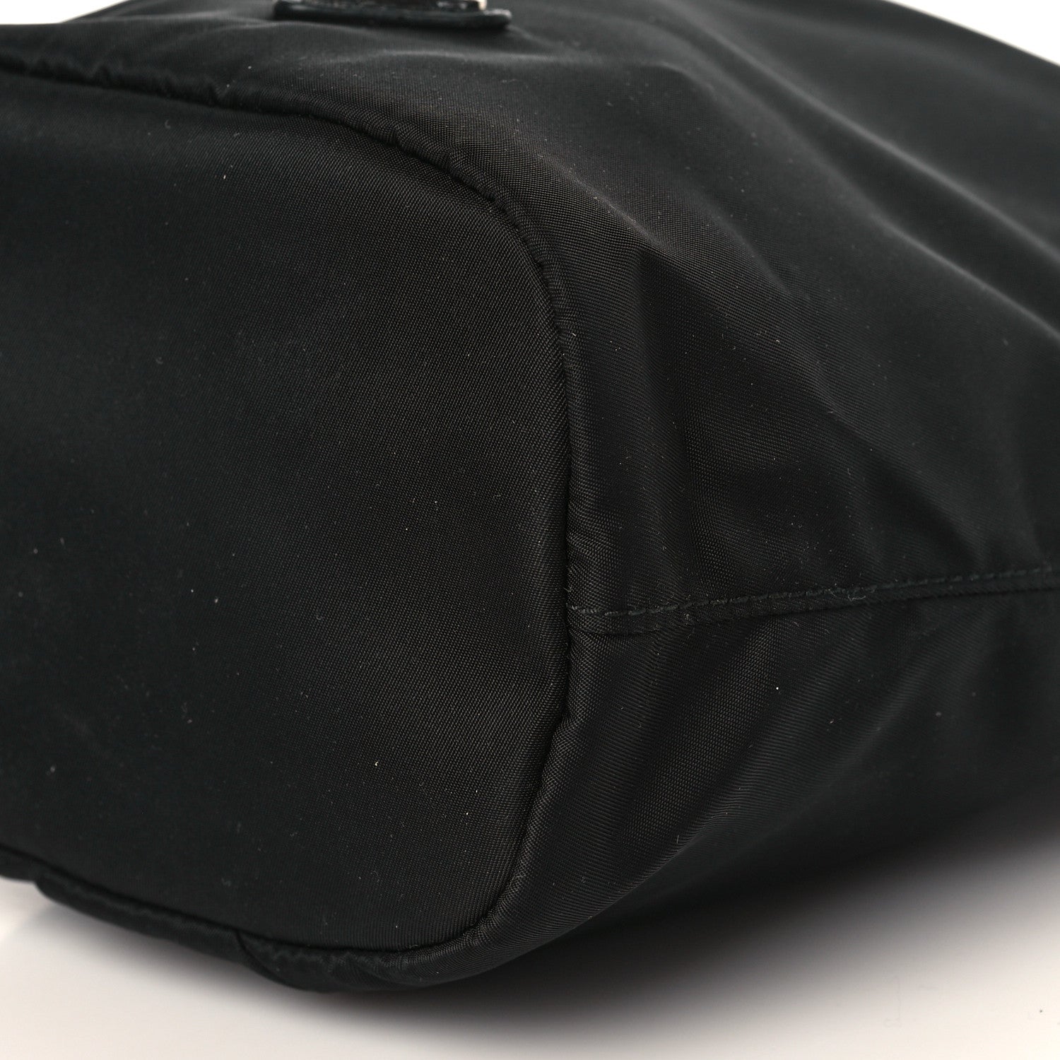 Prada Saffiano Tessuto Nylon Vela Bucket Wristlet Black 9 of 9