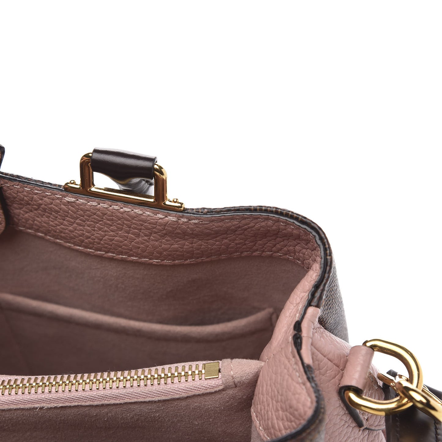 Damier Ebene Cuir Taurillon Brittany Magnolia