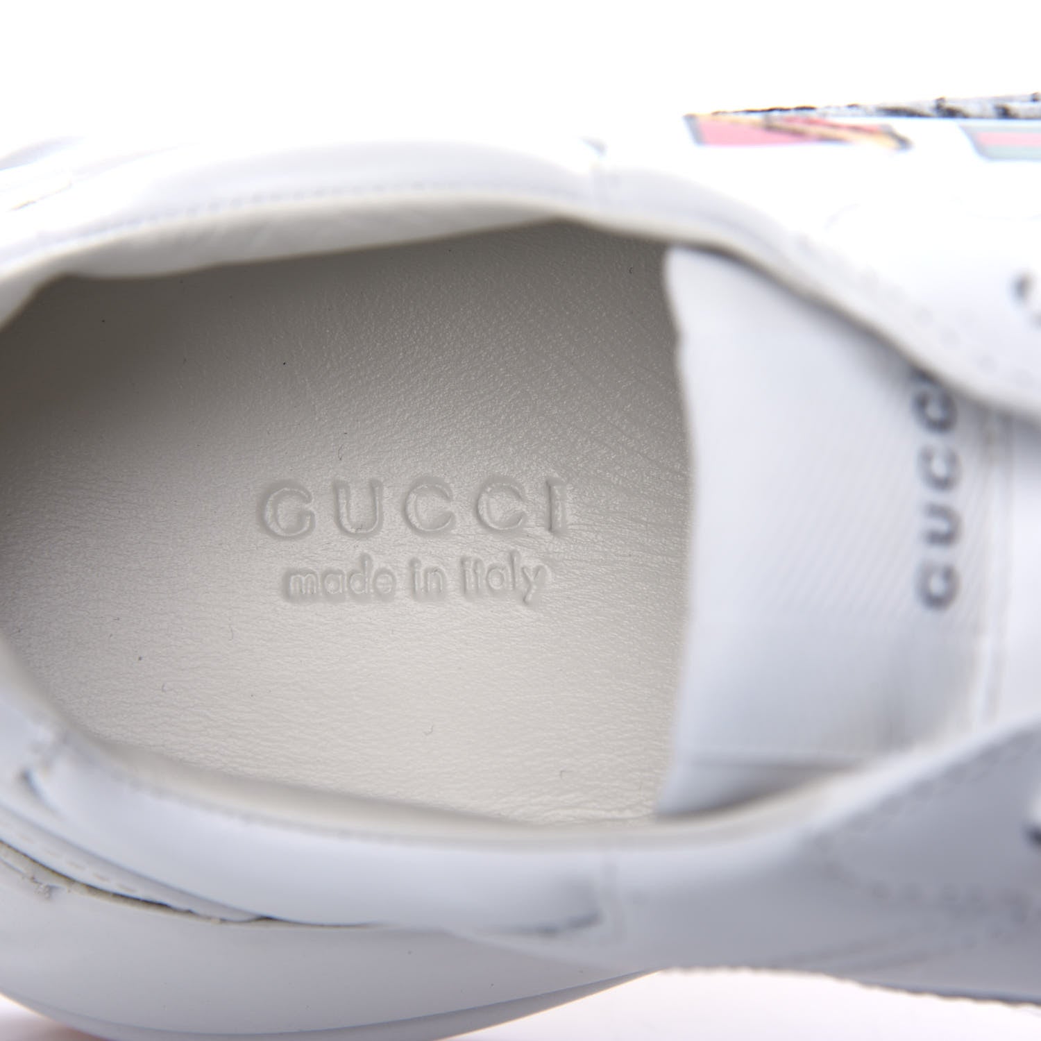 Gucci Calfskin Worldwide Womens Rhyton Sneakers 39 Great White 8 of 11