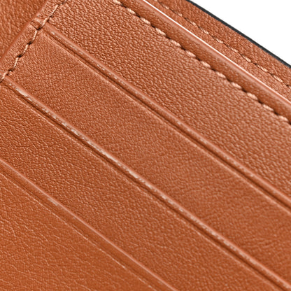 Loewe Pebble Grain Calfskin Anagram Small Vertical Wallet Tan 11 of 11