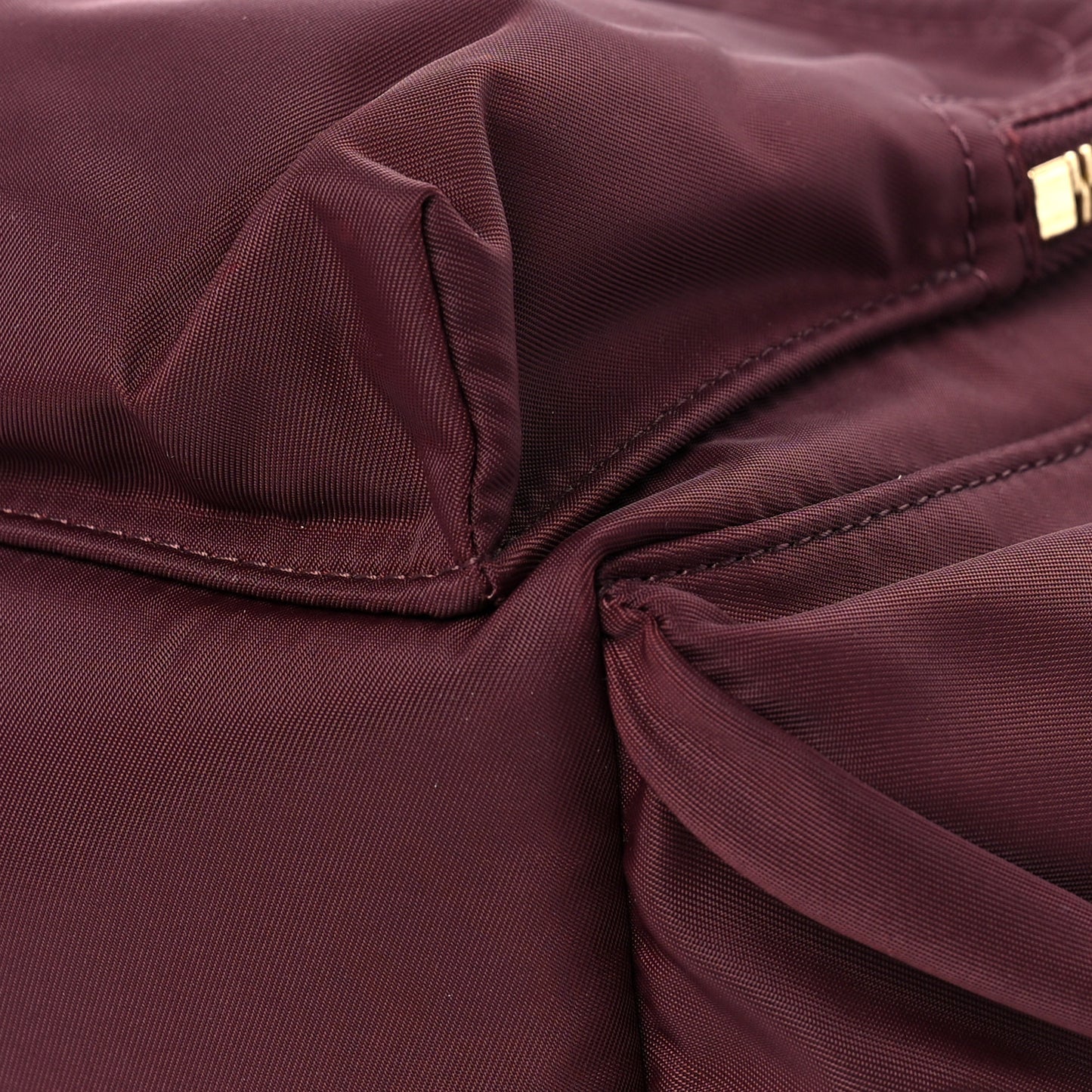 Nylon Medium Rucksack Backpack Burgundy Red