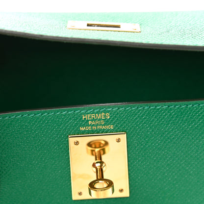 Hermes Epsom Kelly Sellier 28 Vert Vertigo 6 of 11