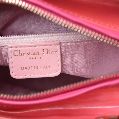 Christian Dior Patent Cannage Medium Lady Dior Pink 6 of 20