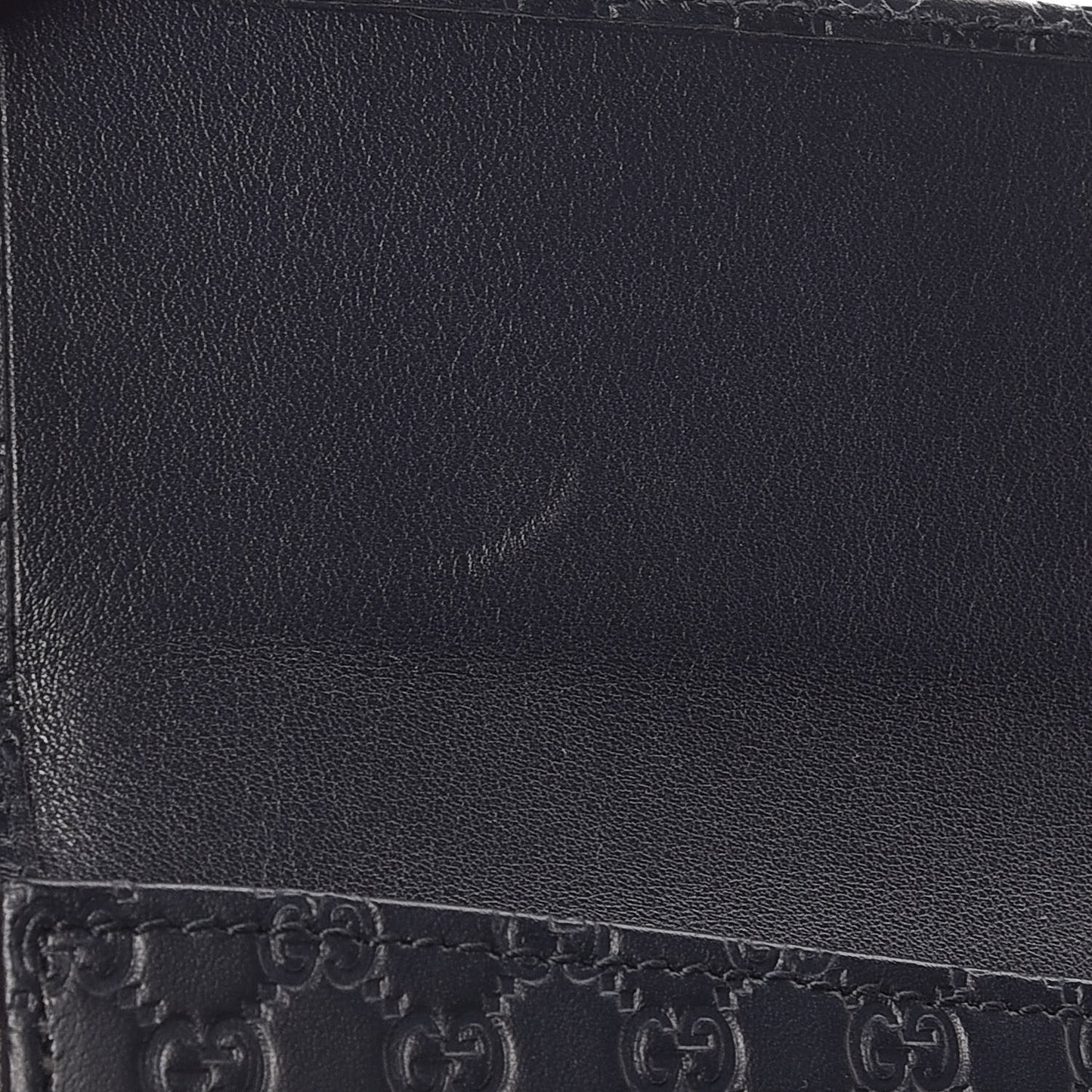 Microguccissima Continental Flap Wallet Navy